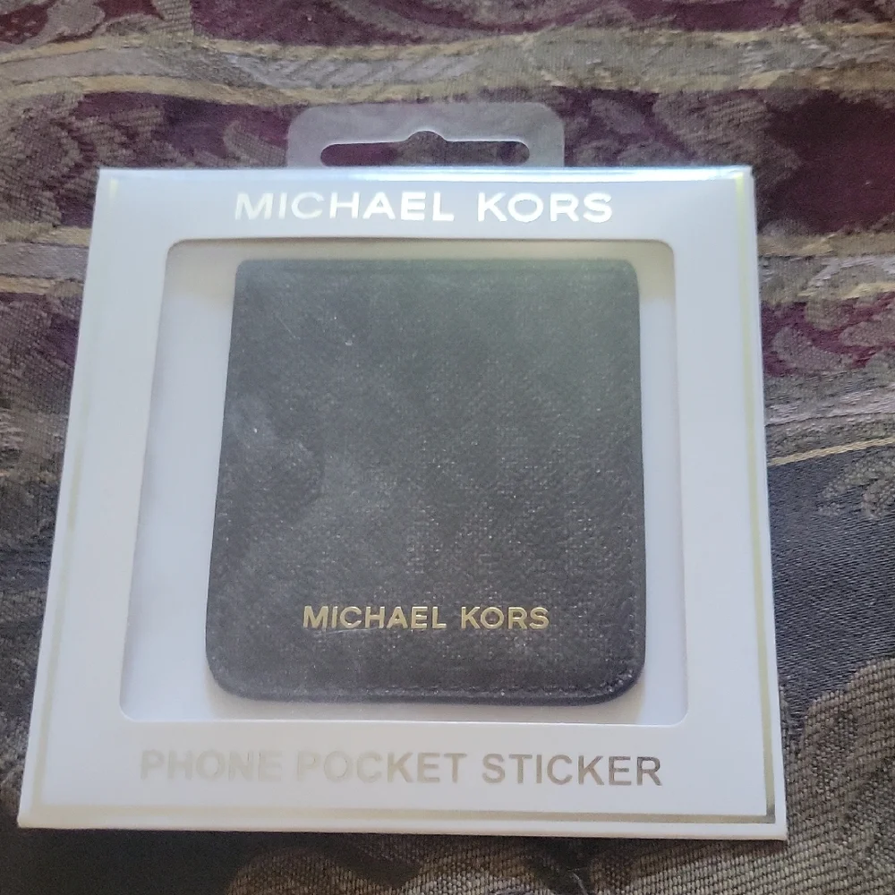 Michael Kors Black Phone Pocket Sticker